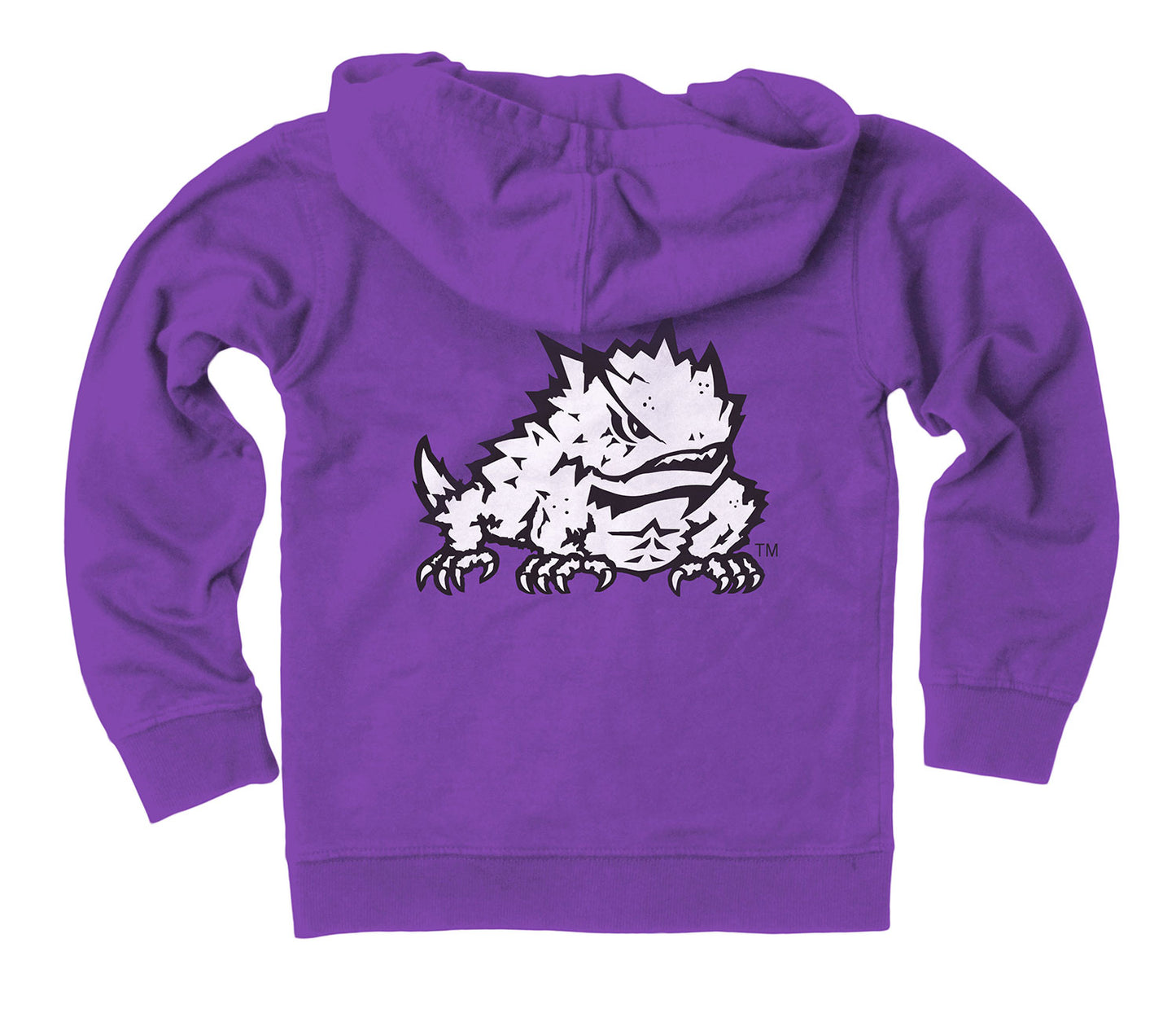 TCU Horned Frogs Wes and Willy Boys Zip Up Fleece Hooded Jacket