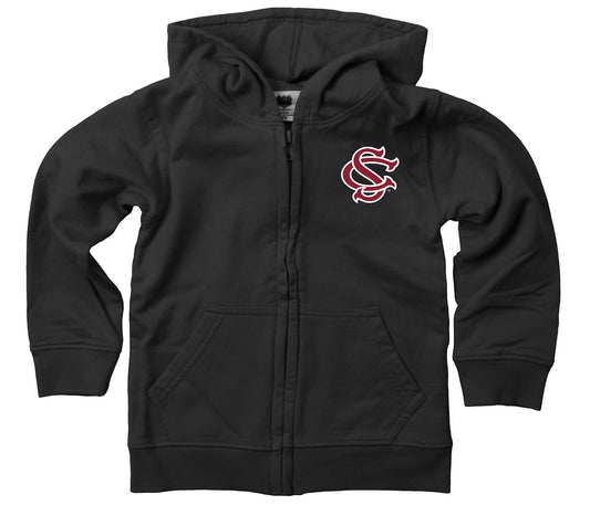 South Carolina Gamecocks Wes and Willy Boys Zip Up Fleece Hooded Jacket