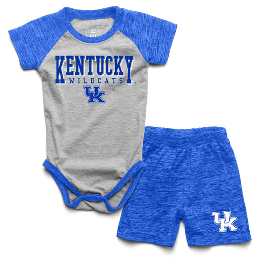 Kentucky Wildcats Wes and Willy Baby College Team Hopper and Short Set