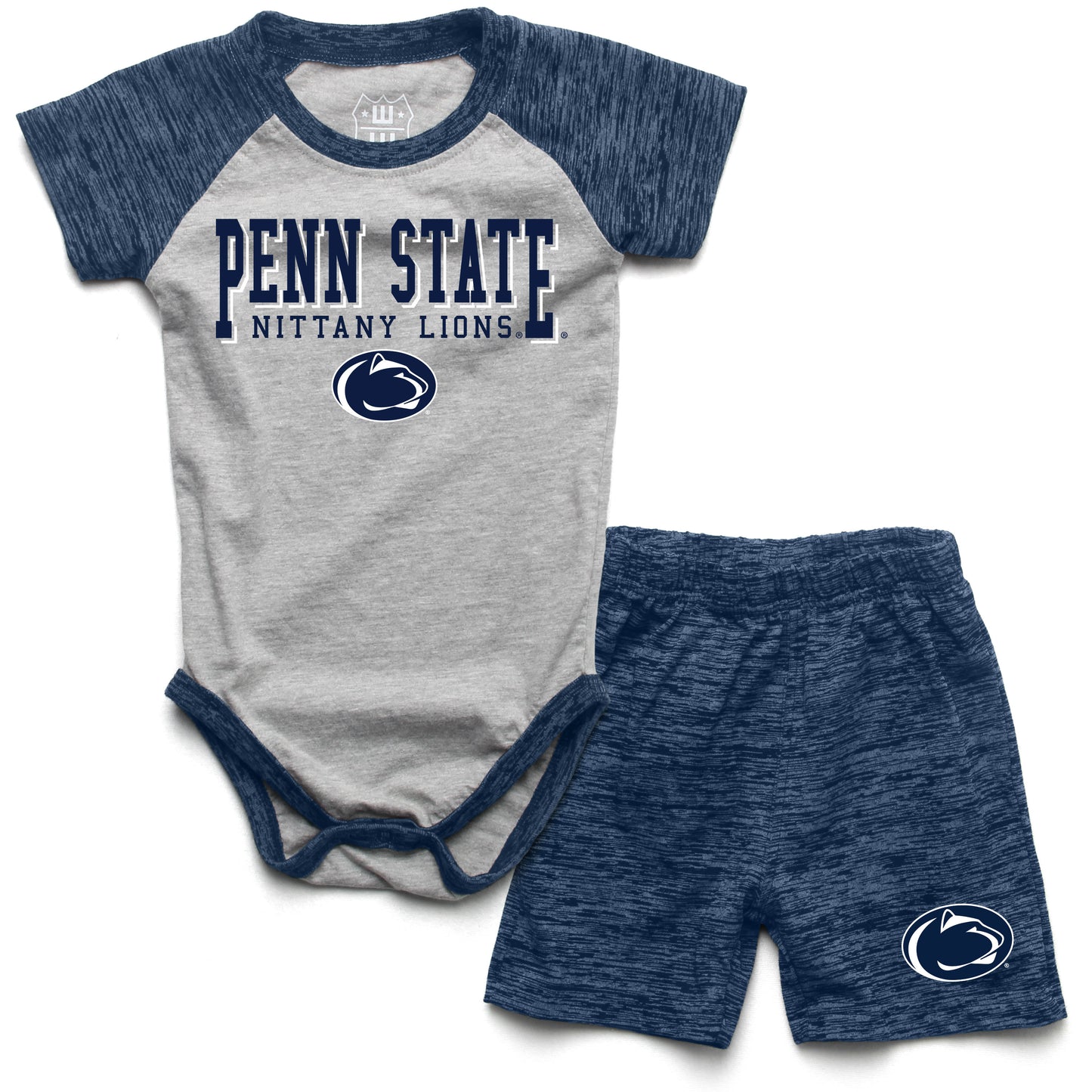 Penn State Nittany Lions Wes and Willy Baby College Team Hopper and Short Set