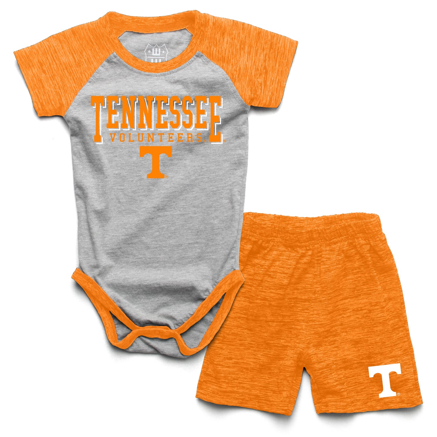 Tennessee Volunteers Wes and Willy Baby College Team Hopper and Short Set