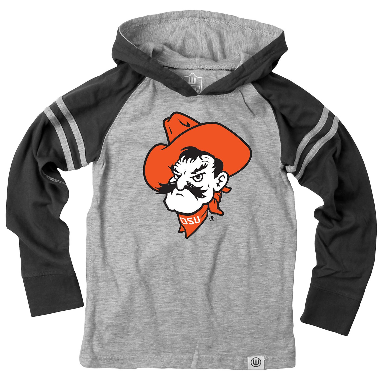 Oklahoma State Cowboys Wes and Willy Youth Boys Long Sleeve Hooded T-Shirt Striped