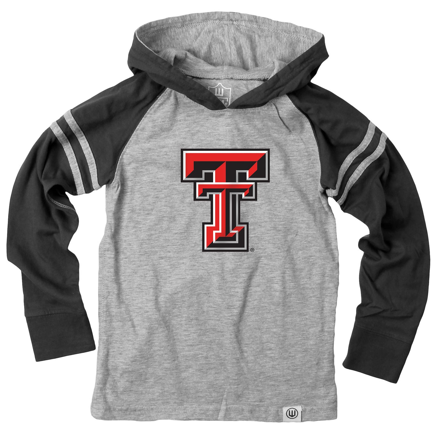 Texas Tech Red Raiders Wes and Willy Youth Boys Long Sleeve Hooded T-Shirt Striped