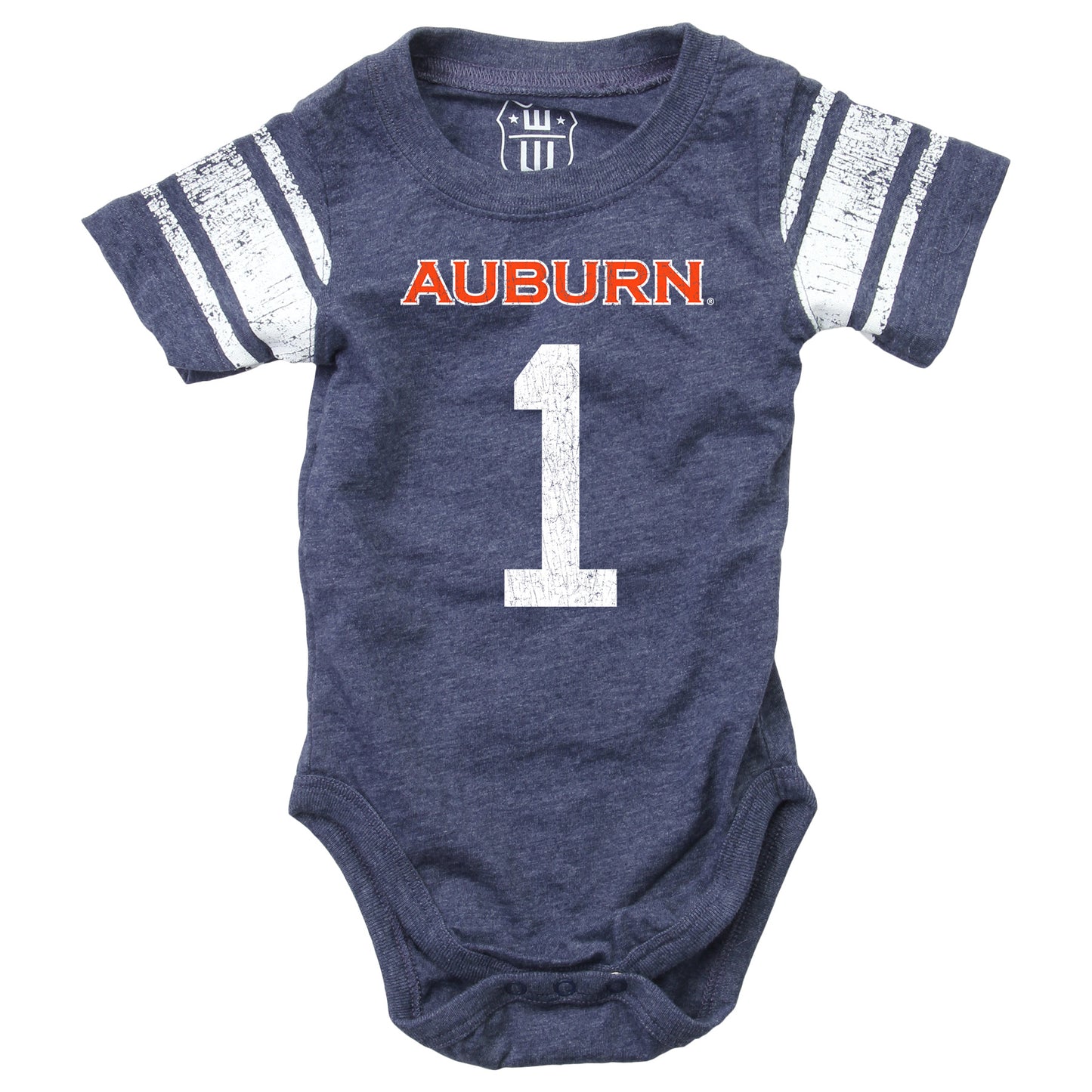 Auburn Tigers Wes and Willy Baby College One Piece Jersey Bodysuit