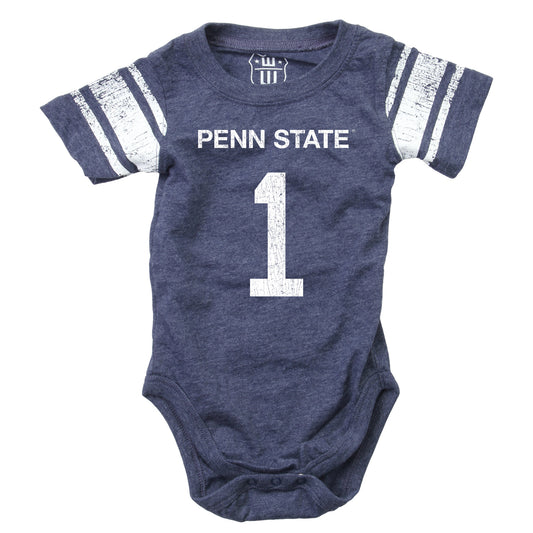 Penn State Nittany Lions Wes and Willy Baby College One Piece Jersey Bodysuit