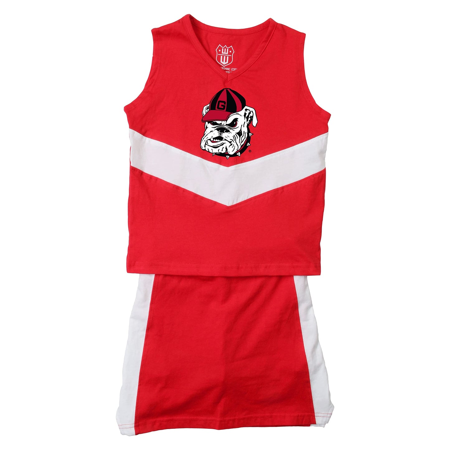 Georgia Bulldogs Wes and Willy Girls and Toddlers Cheer Set