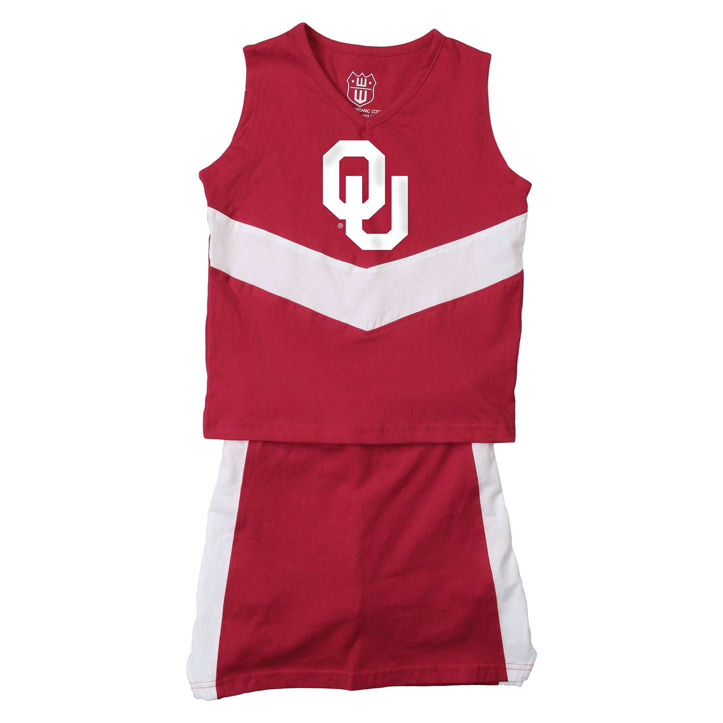 Oklahoma Sooners Wes and Willy Girls and Toddlers Cheer Set
