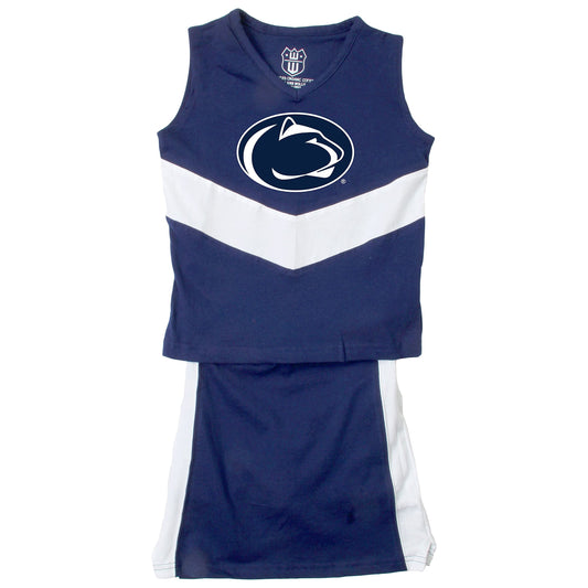 Penn State Nittany Lions Wes and Willy Girls and Toddlers Cheer Set