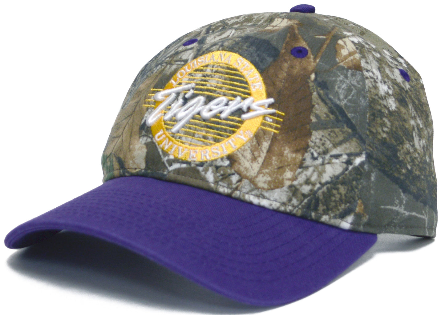 LSU Tigers The Game Men's Edge Camo Strapback Adjustable Hat
